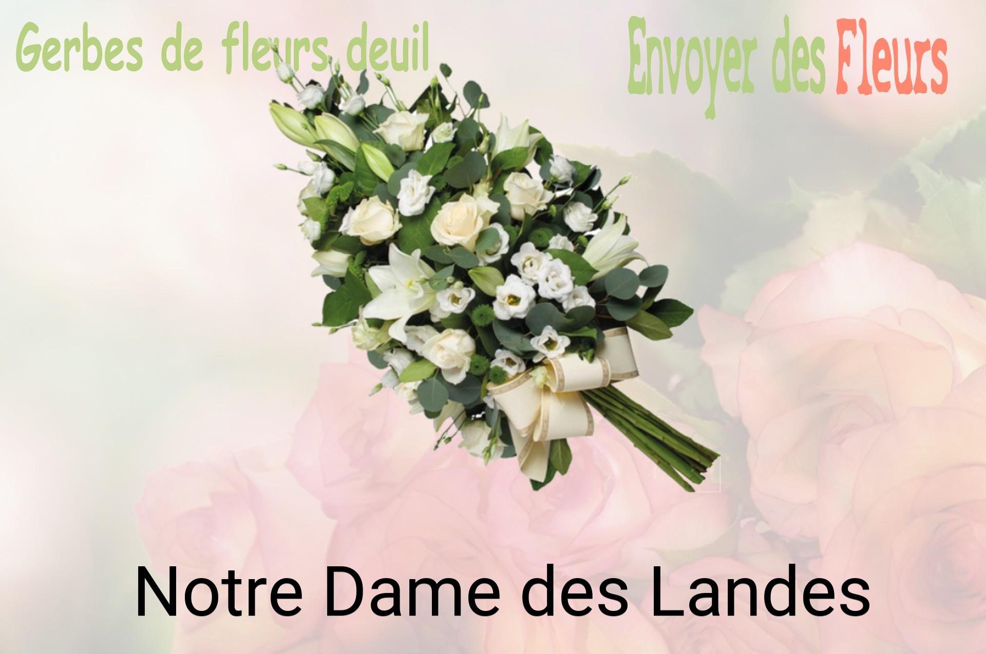 Gerbe de fleurs de deuil livrée à Notre-Dame-des-Landes